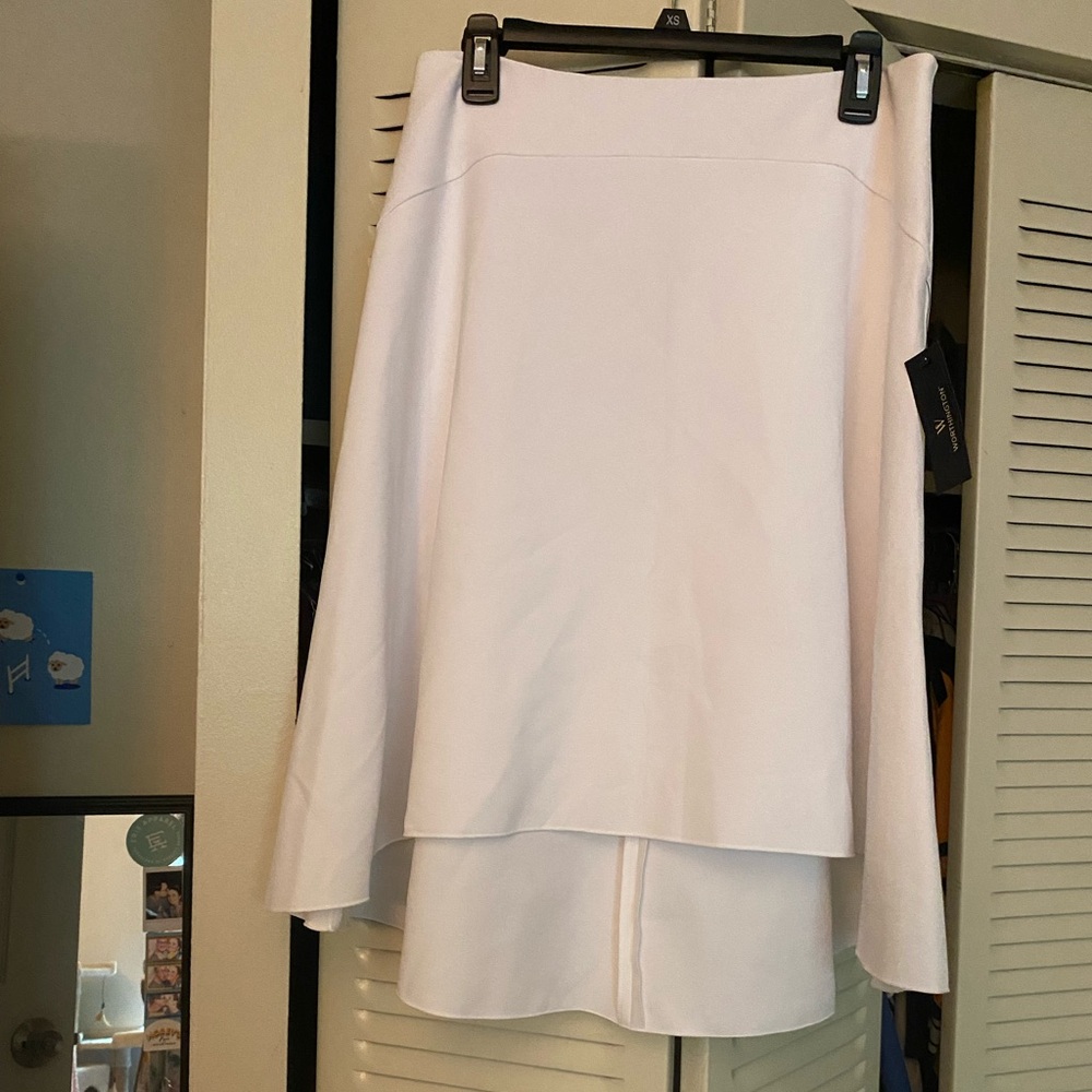 Worthington Bright White Hi-lo Flare Skirt